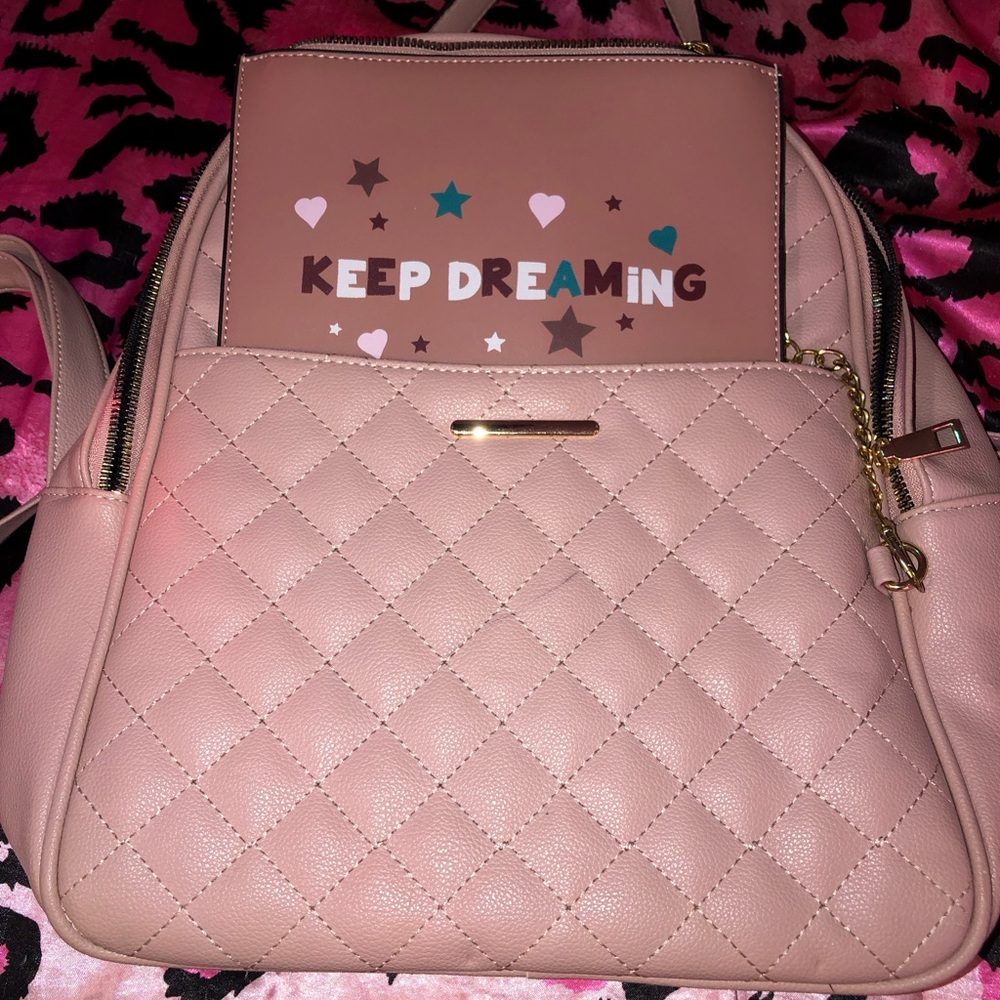 Pink backpack